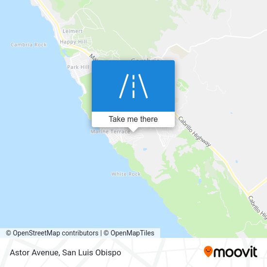 Mapa de Astor Avenue