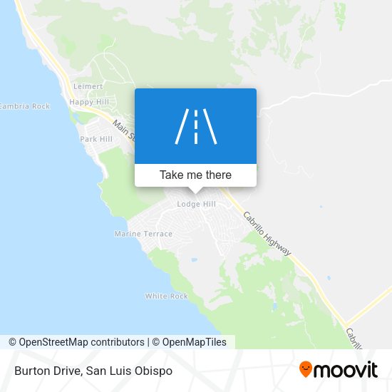 Burton Drive map