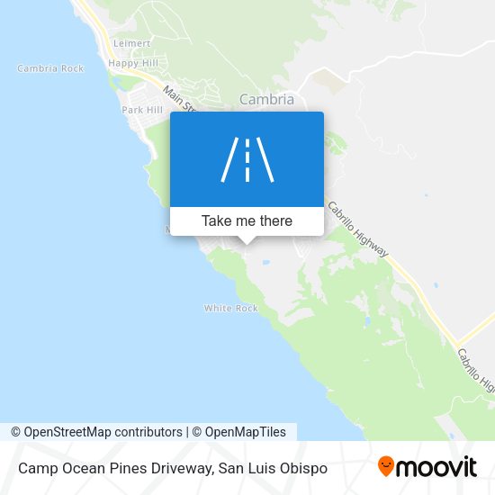 Camp Ocean Pines Driveway map