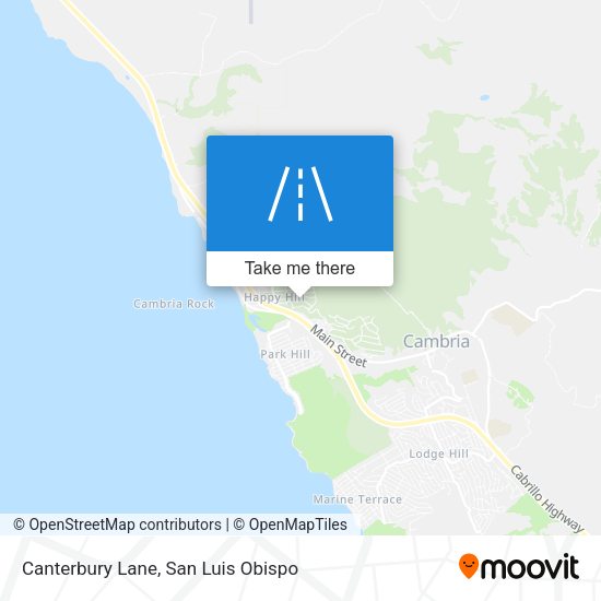 Mapa de Canterbury Lane