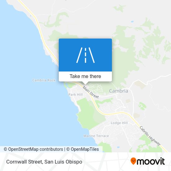 Cornwall Street map