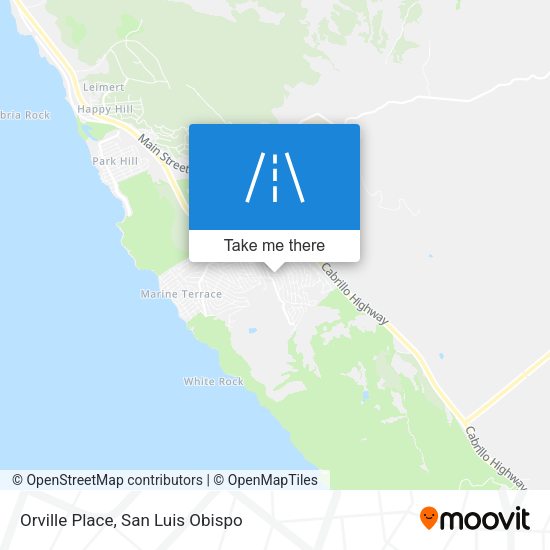 Orville Place map