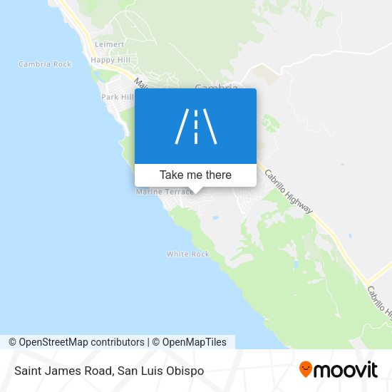 Saint James Road map