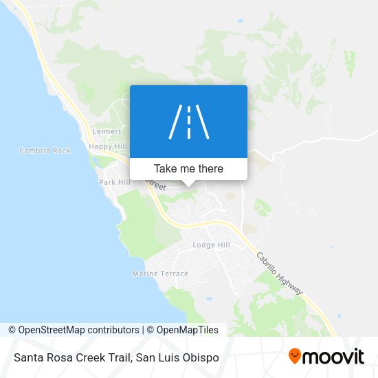 Santa Rosa Creek Trail map