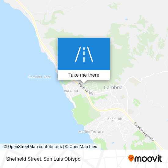 Sheffield Street map