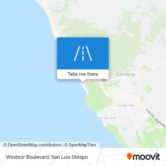Windsor Boulevard map