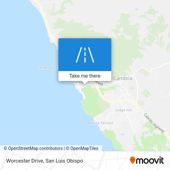 Worcester Drive map
