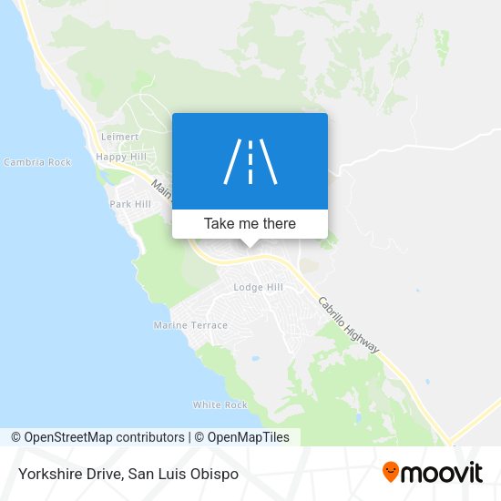 Mapa de Yorkshire Drive
