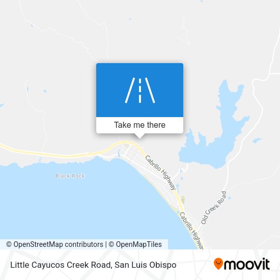 Little Cayucos Creek Road map