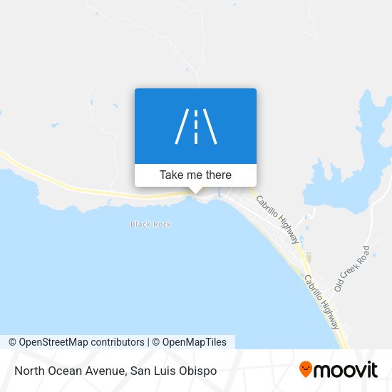 North Ocean Avenue map