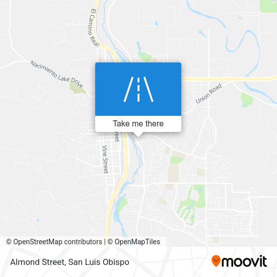 Almond Street map