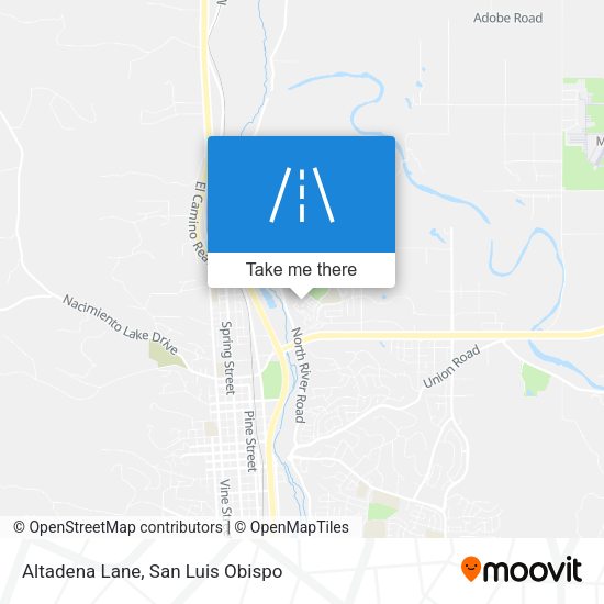 Altadena Lane map