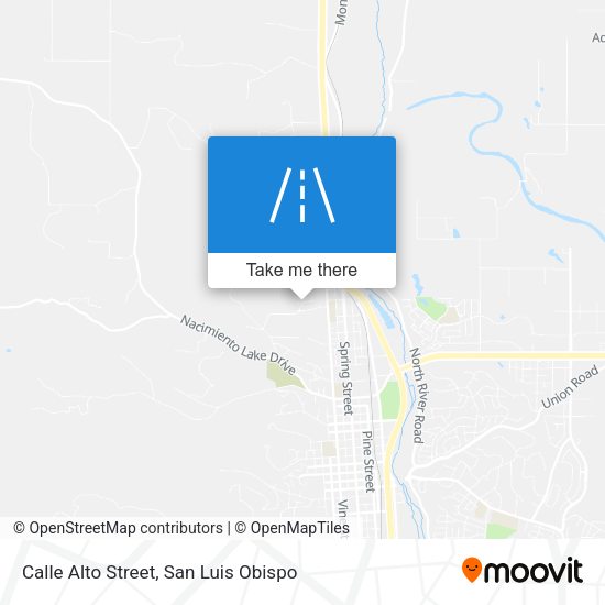 Calle Alto Street map