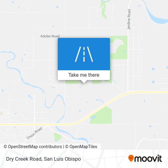 Dry Creek Road map
