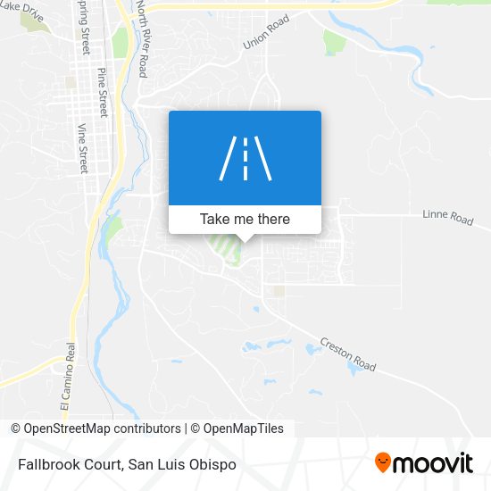 Mapa de Fallbrook Court