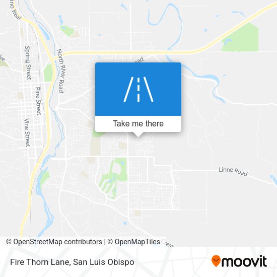 Fire Thorn Lane map