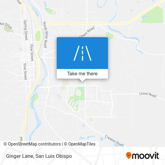 Ginger Lane map
