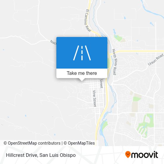 Mapa de Hillcrest Drive