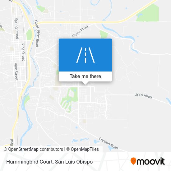 Mapa de Hummingbird Court