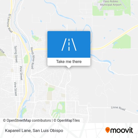 Kapareil Lane map
