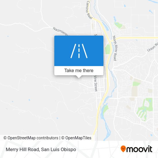 Merry Hill Road map