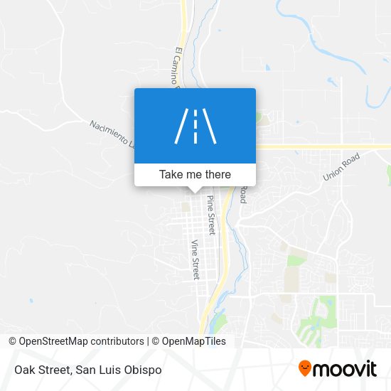 Oak Street map
