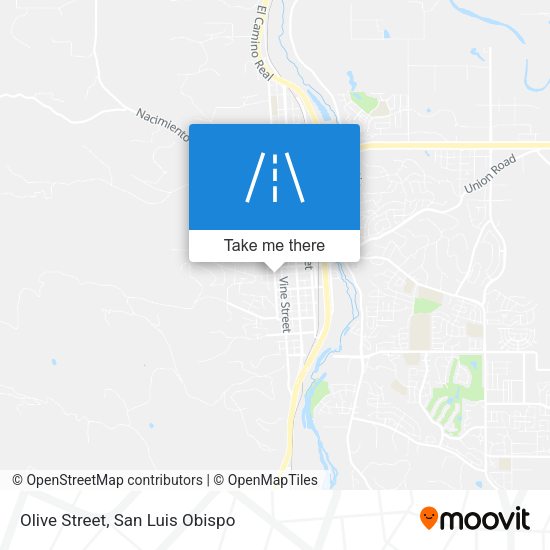 Olive Street map