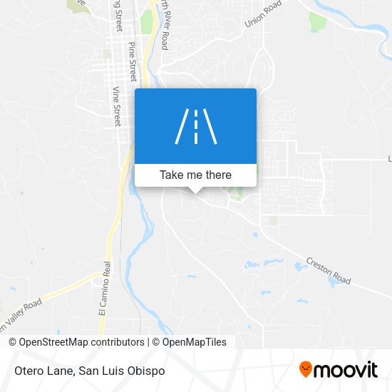 Otero Lane map