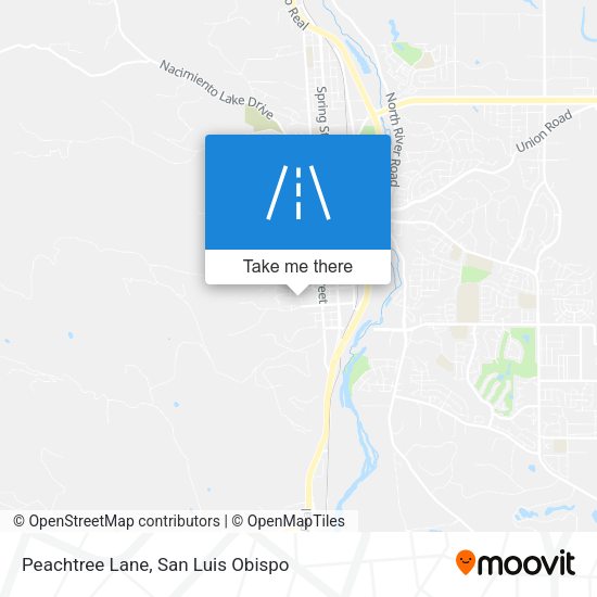 Peachtree Lane map