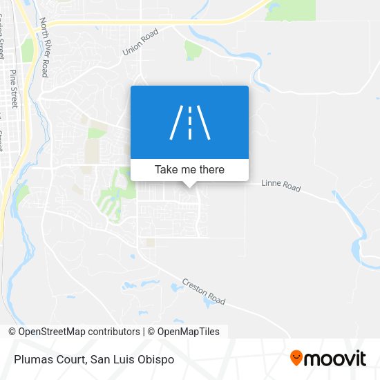 Plumas Court map