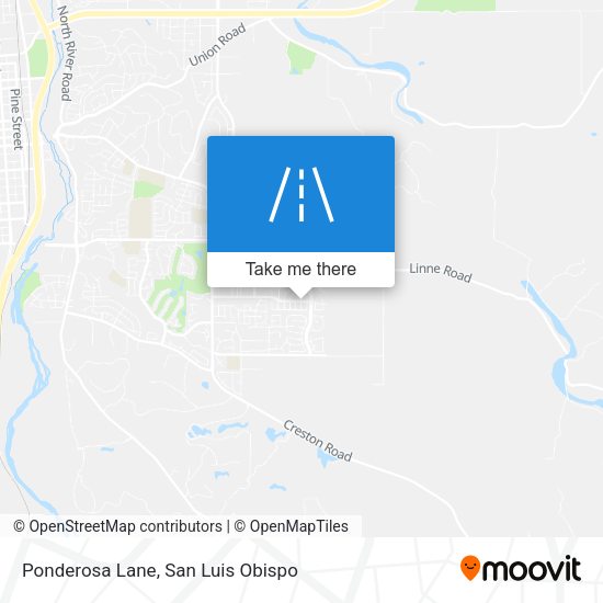 Mapa de Ponderosa Lane