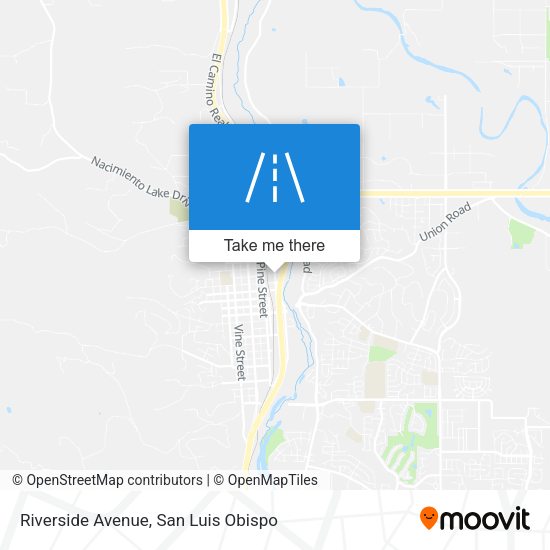 Riverside Avenue map