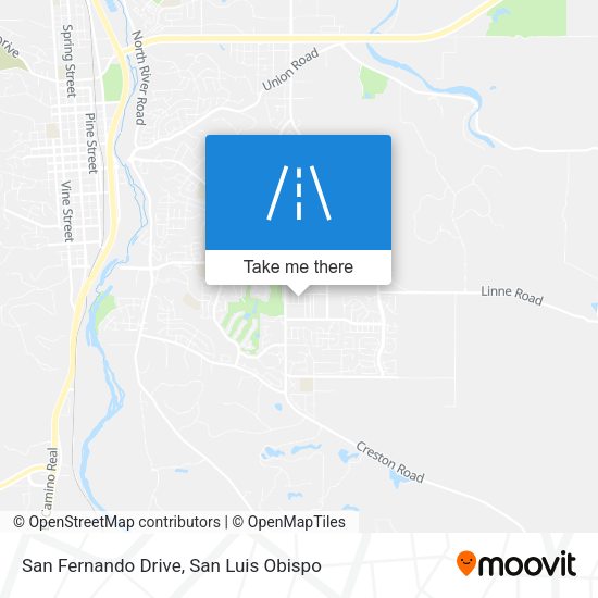 San Fernando Drive map