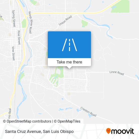 Santa Cruz Avenue map