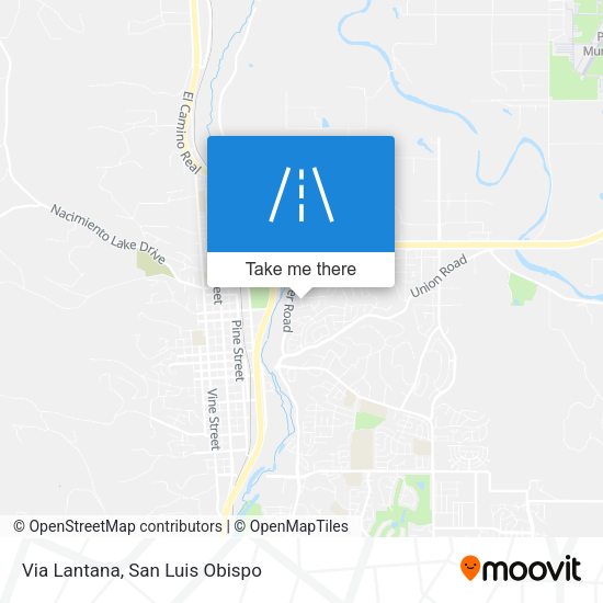 Via Lantana map