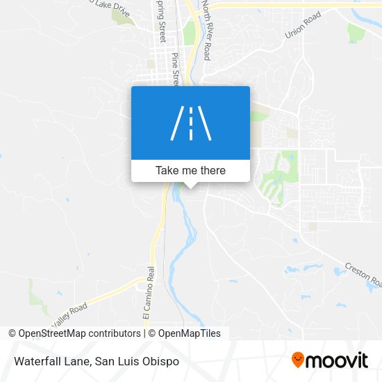 Mapa de Waterfall Lane