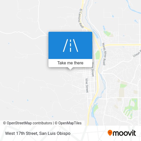 West 17th Street map