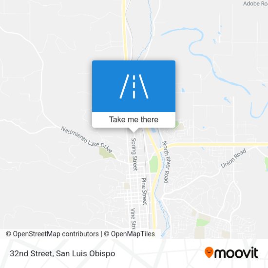 32nd Street map