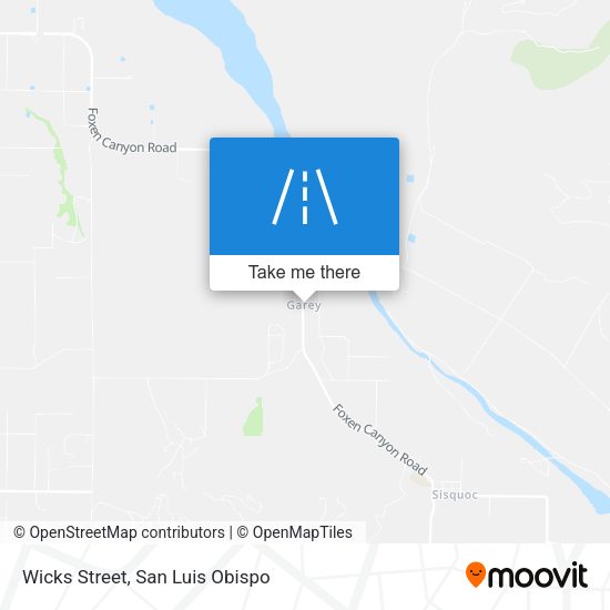 Mapa de Wicks Street