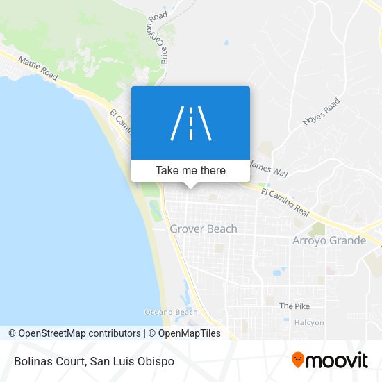 Mapa de Bolinas Court