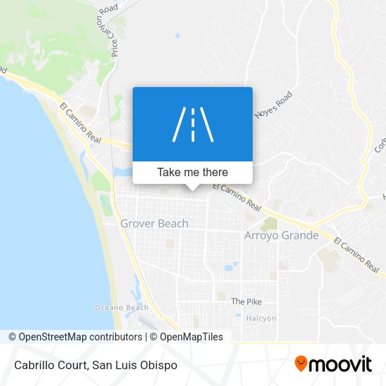 Cabrillo Court map