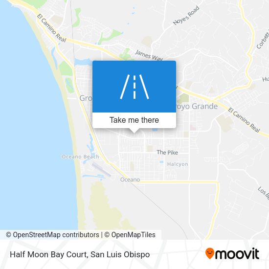 Half Moon Bay Court map