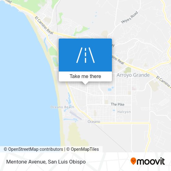 Mentone Avenue map