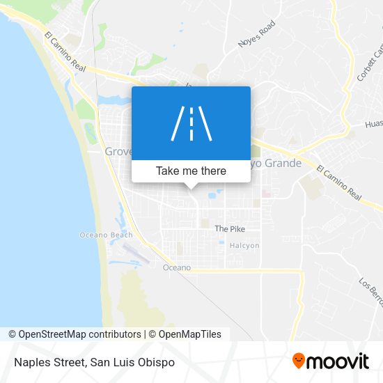 Naples Street map
