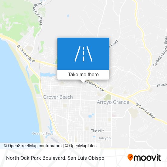 North Oak Park Boulevard map