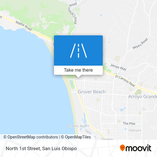 Mapa de North 1st Street