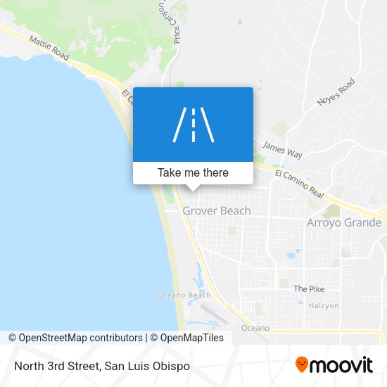 Mapa de North 3rd Street