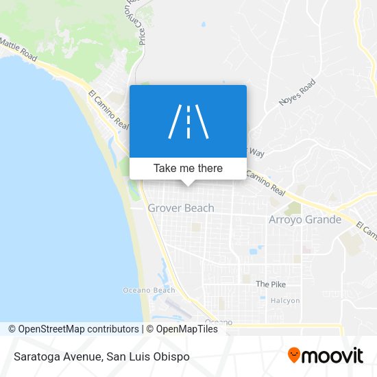 Saratoga Avenue map