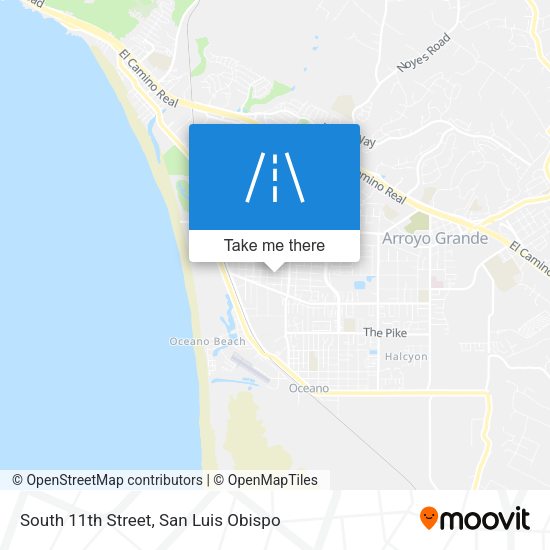 Mapa de South 11th Street