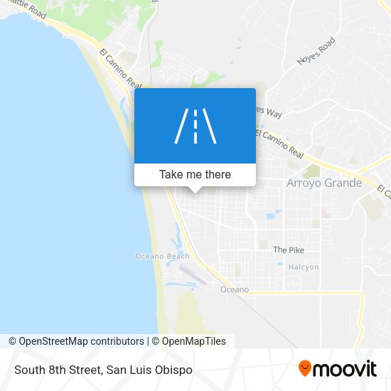Mapa de South 8th Street